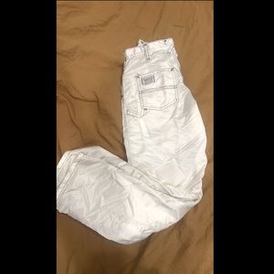 Vintage Smiths tailor made american white cargo pants